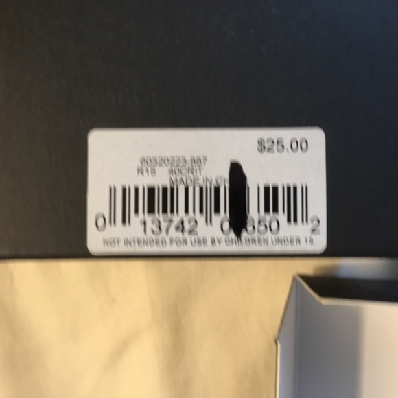 Jones New York pin/brooch, pink, green and white/clear flower, never worn, NWT - Picture 3 of 4